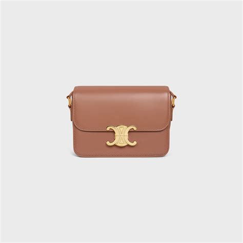 celine teen triomphe bronze|TEEN TRIOMPHE BAG IN SHINY CALFSKIN .